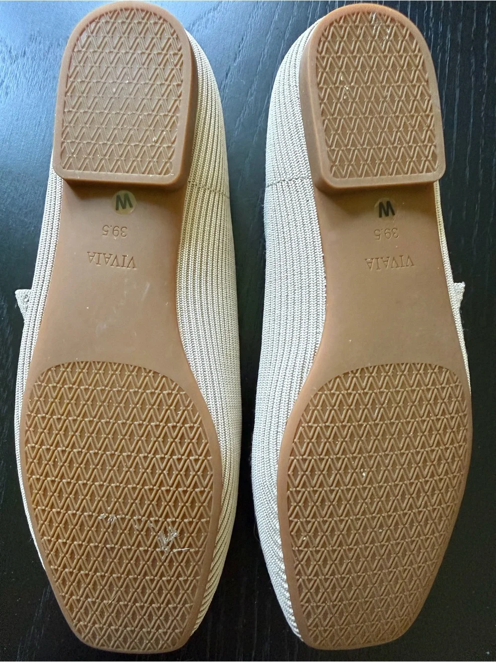 VIVAIA Margot Mary Jane Flats in Almond - Women's Size 8.5 WIDE - Never Used NWO